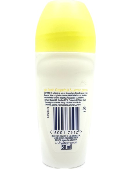 Dove Deodorante Roll-on 50ml - Go Fresh 48h - Grapefruit & Lemongrass